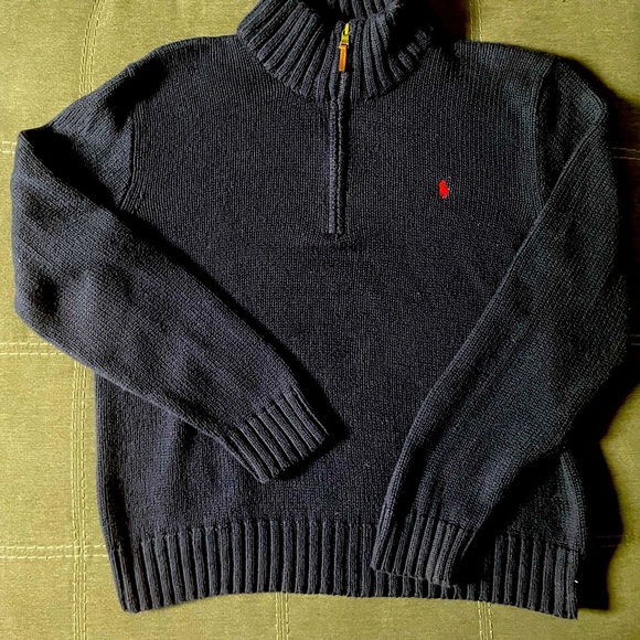 RL Polo 3/4 Zip Sweater - Picture 1 of 3